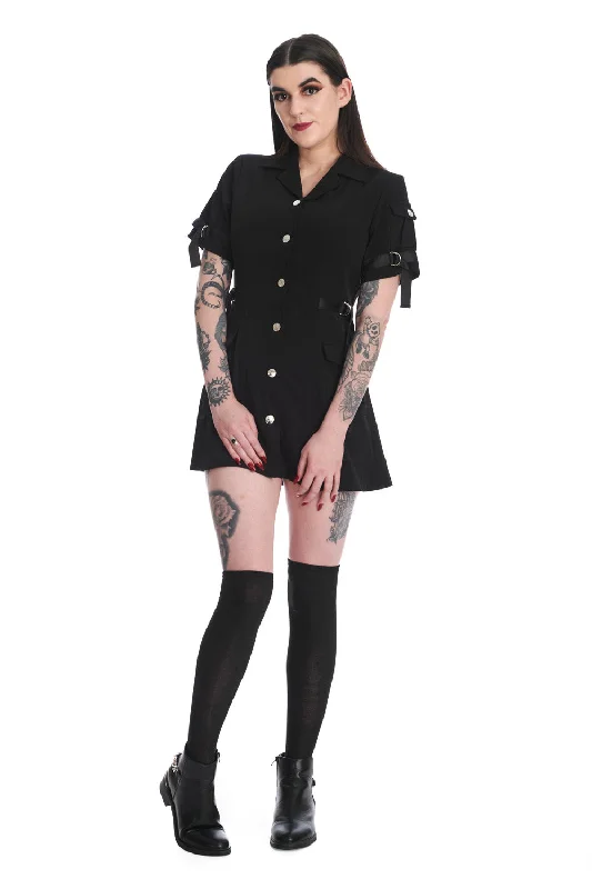 GYDA CARGO MINI DRESS Cozy Ribbed Mini Dress