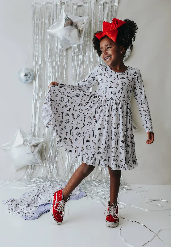MIDNIGHT MAGIC DREAM RUFFLE DRESS Tunics Hiking breathable