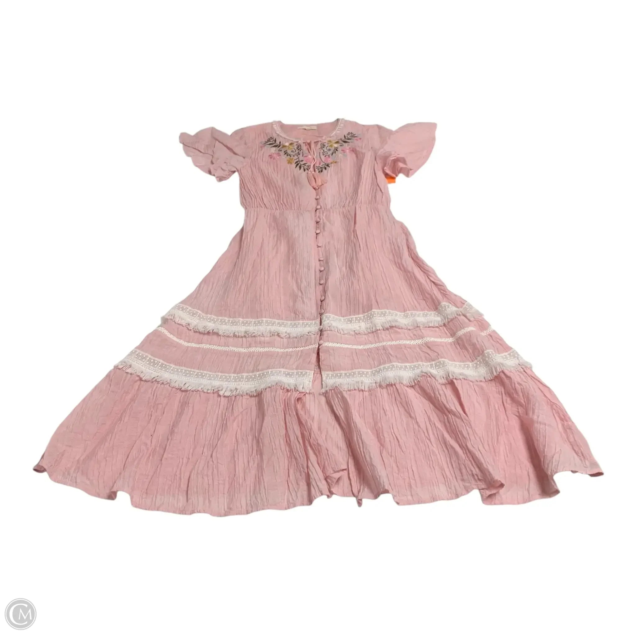 Dress Casual Maxi By Stevie May In Pink, Size: M Tunics Evening elegant
