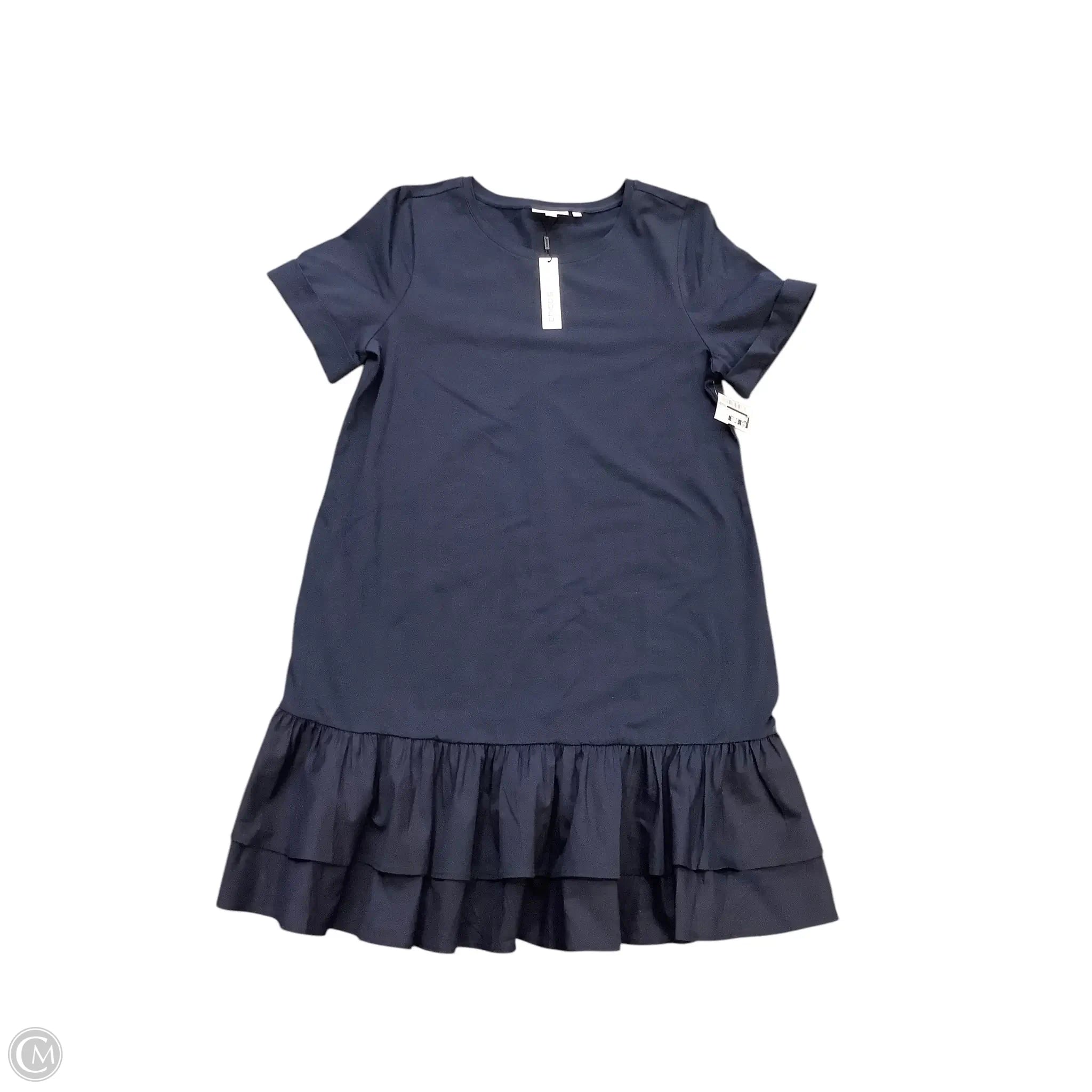 Dress Party Midi By Chicos In Navy, Size: L Floral Print girly