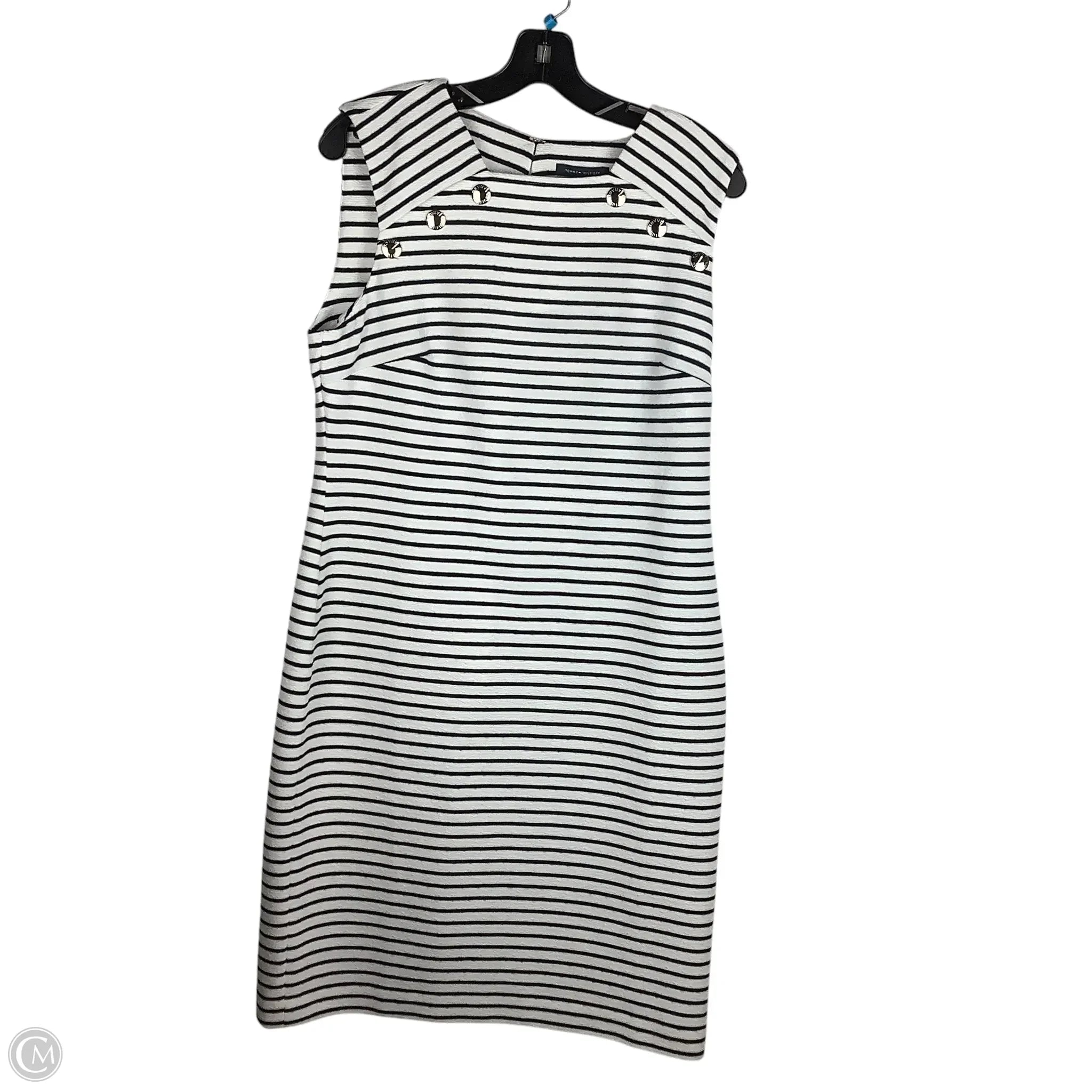 Dress Casual Midi By Tommy Hilfiger In Striped Pattern, Size: L (12) Tunics Luxurious high-end Dress Casual Midi By Tommy Hilfiger In Striped Pattern, Size: L (12) Tunics Luxurious high-end