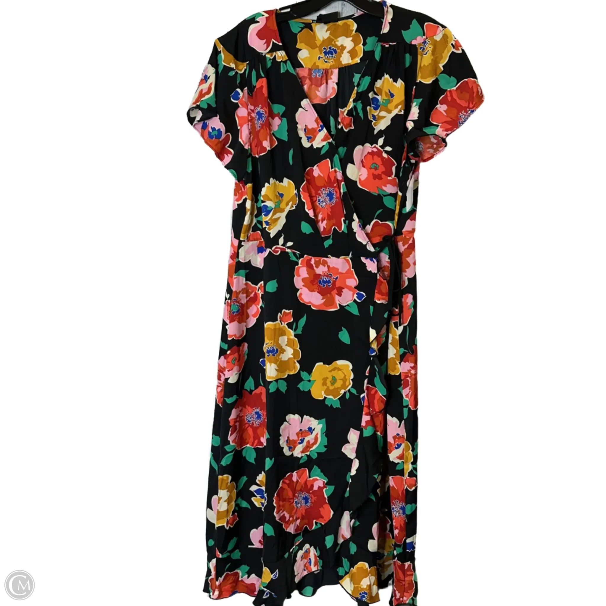 Dress Casual Midi By Who What Wear In Floral Print, Size: L Shift Classic Vintage