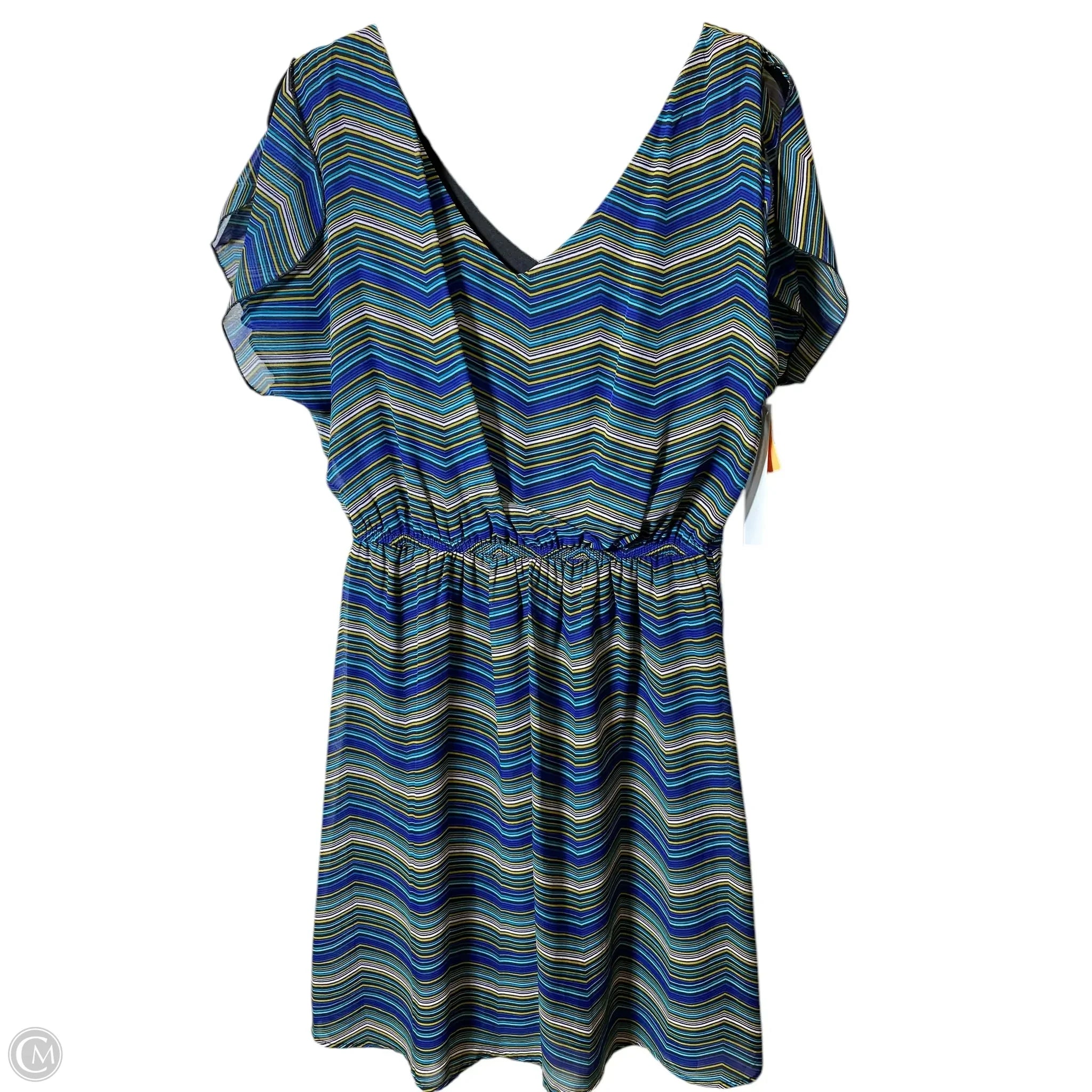 Dress Casual Midi By Agb In Multi-colored, Size: M Tunics Bridal satin
