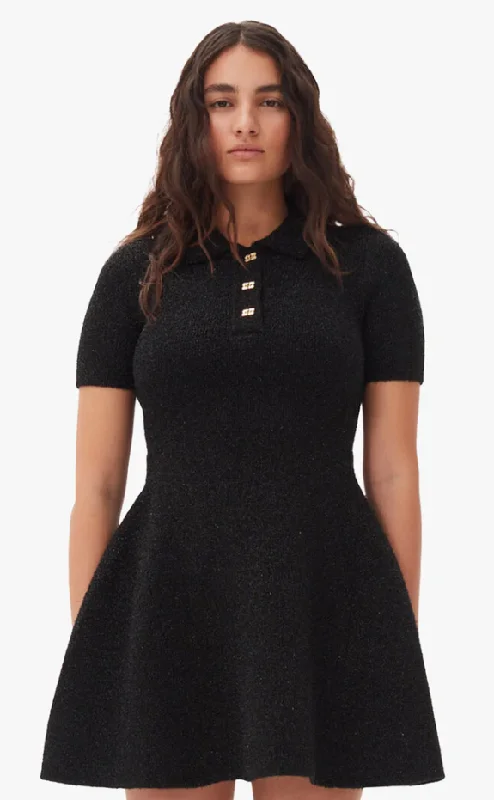 Sparkle Doubleface Mini Dress Trendy Lace Mini Dress