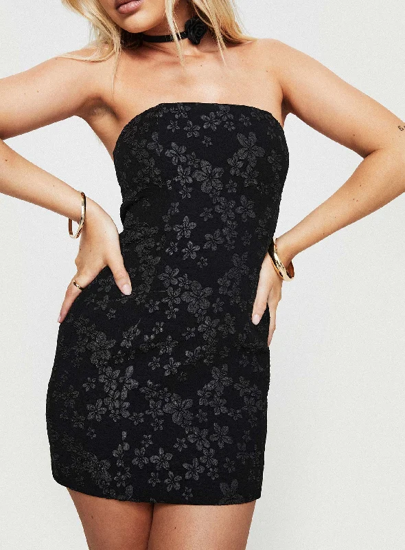 Anja Mini Dress Black Tunics Sale discount