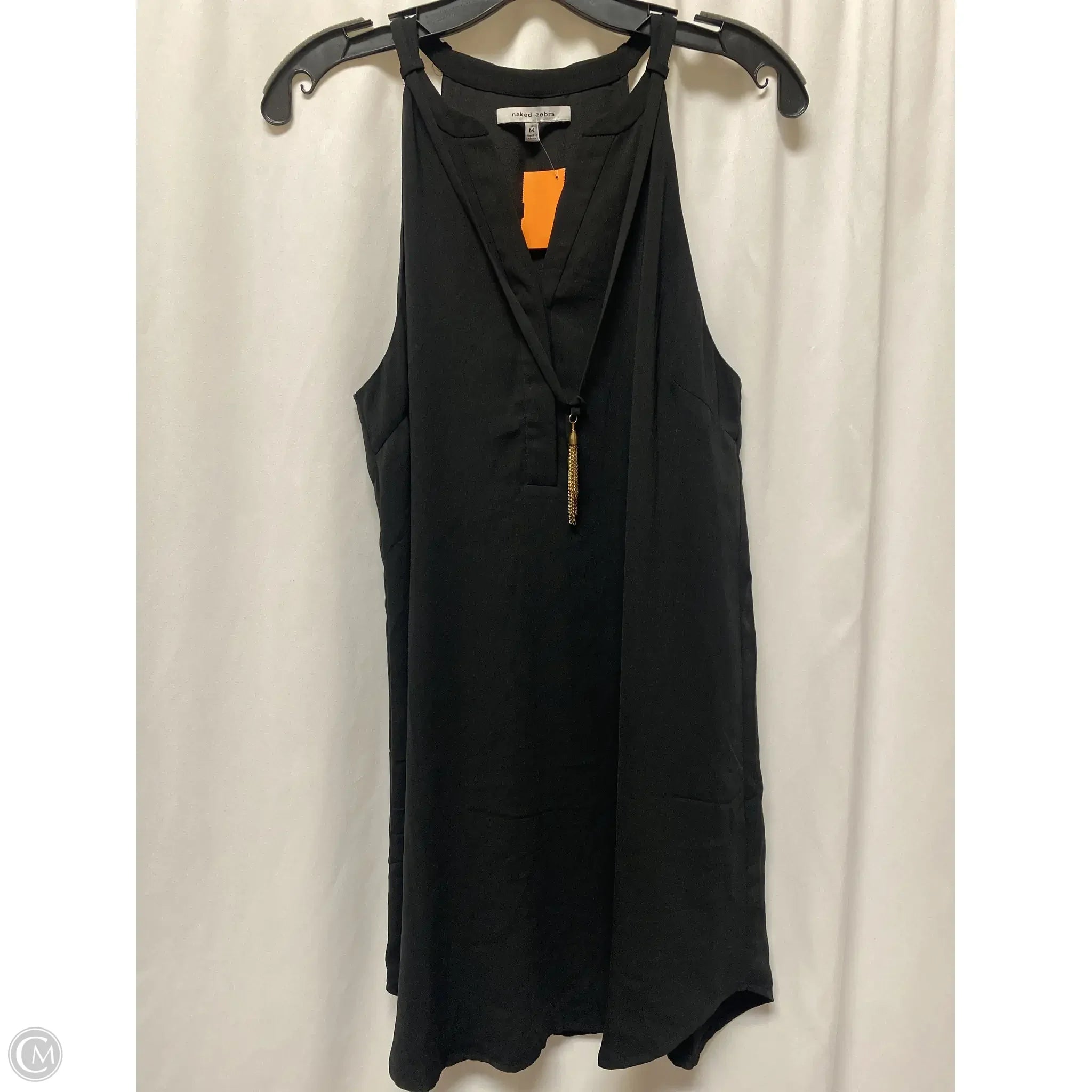 Dress Casual Midi By Naked Zebra In Black, Size: M Tunics Trendy modern