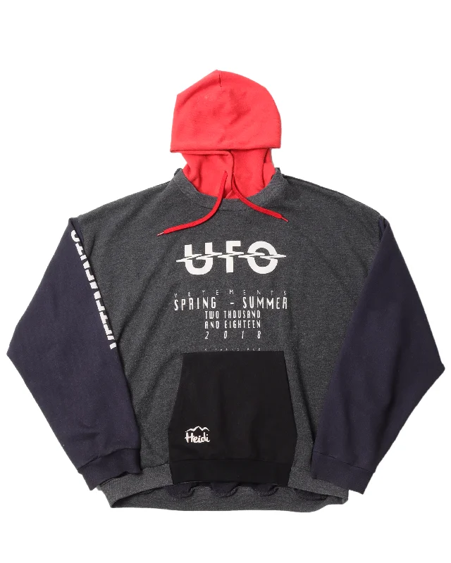 SS18 "UFO" Reversible Hoodie Hoodie with Zipper Placket Modern Functional