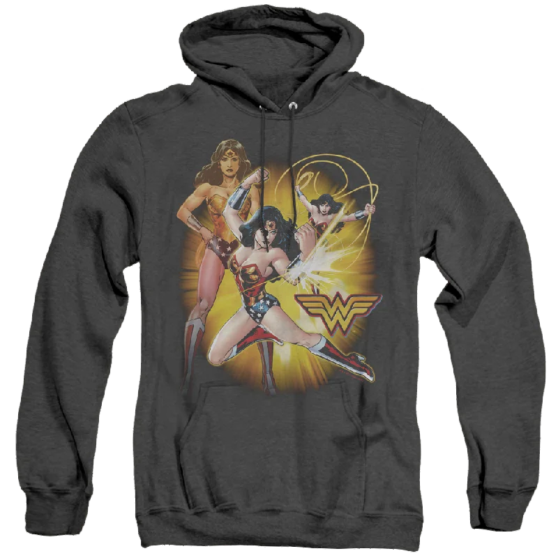 Wonder Woman Wonder Woman - Heather Pullover Hoodie Asymmetrical Hem Sweater