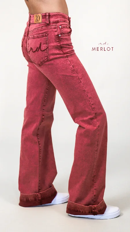 SIGNATURE TROUSER - MERLOT Trousers Favorite Customer