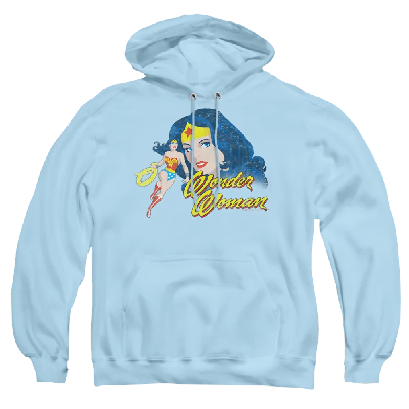 Wonder Woman Portrait - Pullover Hoodie Wide Sleeve Pullover