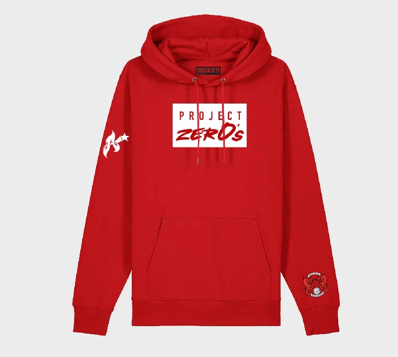 SWMSociety - Project ZerO's Box Logo Hoodie Hoodie with Bell Sleeves Flared Feminine SWMSociety - Project ZerO's Box Logo Hoodie Hoodie with Bell Sleeves Flared Feminine