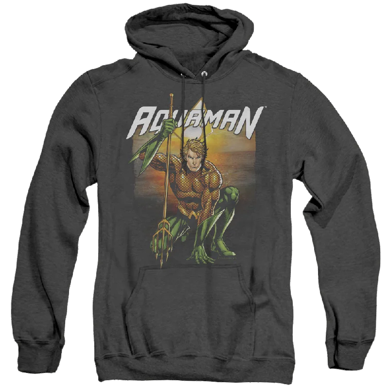 Aquaman Beach Sunset - Heather Pullover Hoodie Long Sleeve Pullover