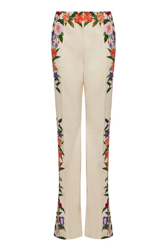 MORGAN TROUSERS Trousers Print Floral