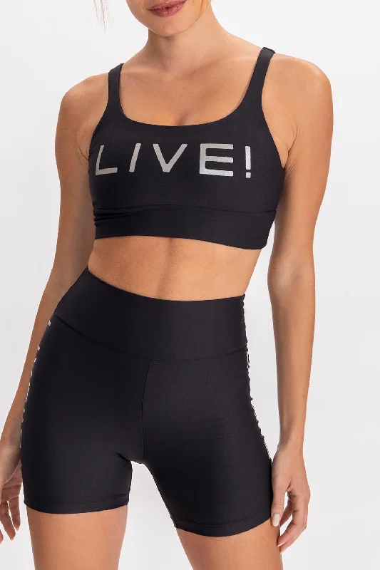 LIVE! Icon Lux Crop Top Seamless Knitted Crochet