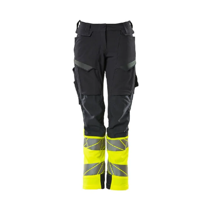 Mascot Hi-Vis Trousers Kneepad Stretch 19178-511 - Womens, Accelerate Safe, Diamond Fit Trousers Lace Delicate