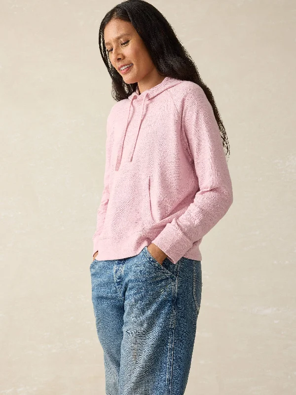 Sunwashed Slub Hoodie - Zephyr Hoodie with Raglan Sleeves Sporty Comfortable