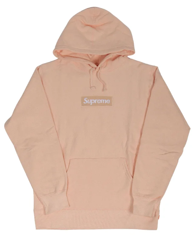 Peach Box Logo Hoodie Hoodie with Full-Zip Functional Layering
