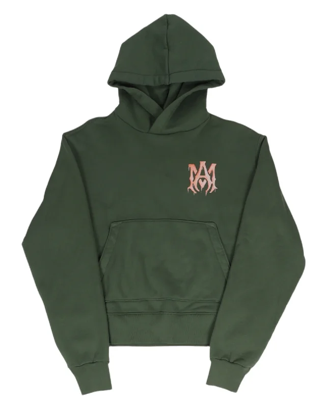 MA Crest Hoodie Hoodie with Snap Buttons Easy Quick