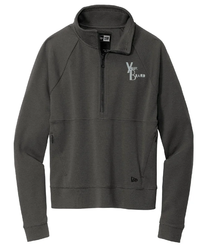 New Era Ladies STS 1/4 Zip Hoodie Hoodie with Ribbed Cuffs Snug Fit Comfort