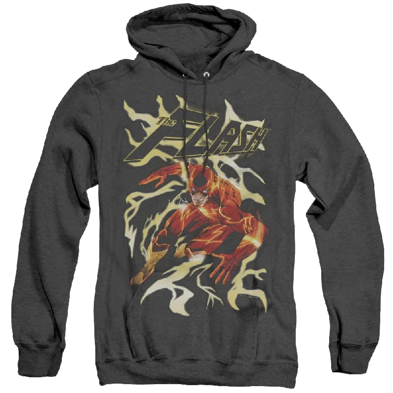 Flash, The Electric Run - Heather Pullover Hoodie Soft Wool Sweater