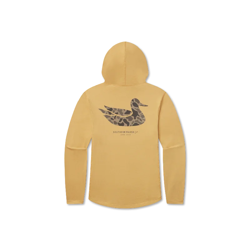 Classic Hoodie Tee - Duck Originals - Camo Zip Hoodie Drawstring Kangaroo Pocket