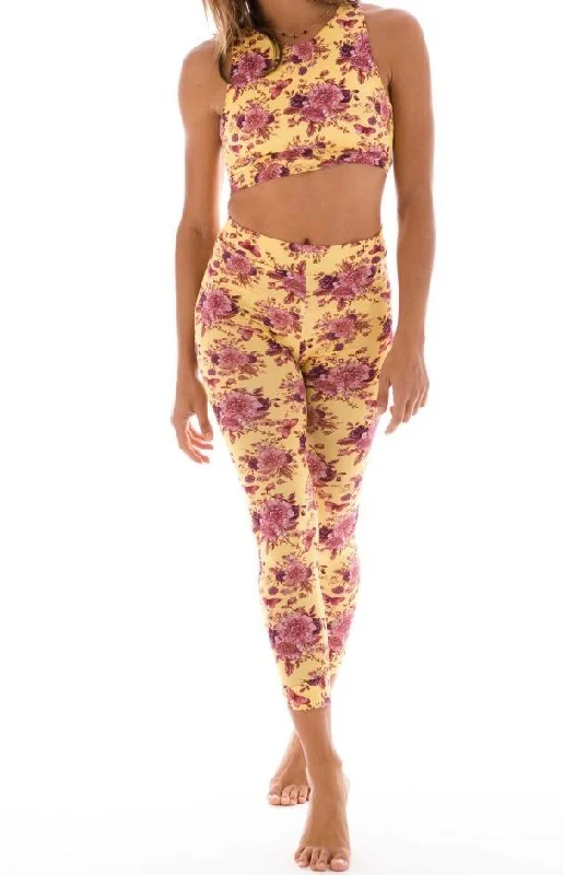 YOGA LEGGINGS RINASCITA Bouquet Cozy Warmth Leggings