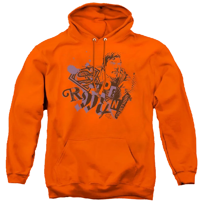 Superman Cut & Paste - Pullover Hoodie Thin Wool Pullover