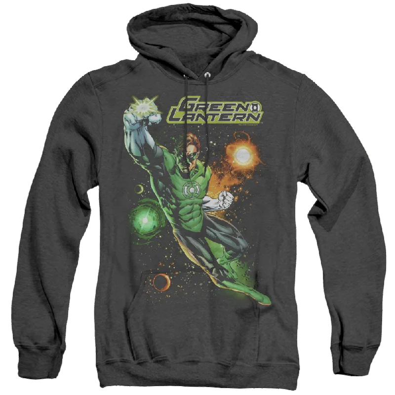 Green Lantern Galactic Guardian - Heather Pullover Hoodie One Shoulder Top