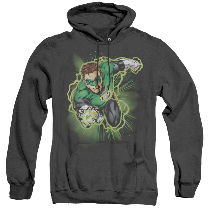 Green Lantern Green Lantern Energy - Heather Pullover Hoodie Square Neck Pullover