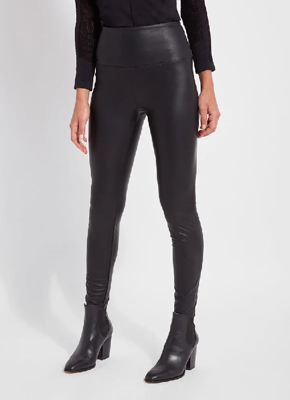 Textured Leather Legging (Plus Size, 28.5" Inseam) Chic Floral Print Leggings