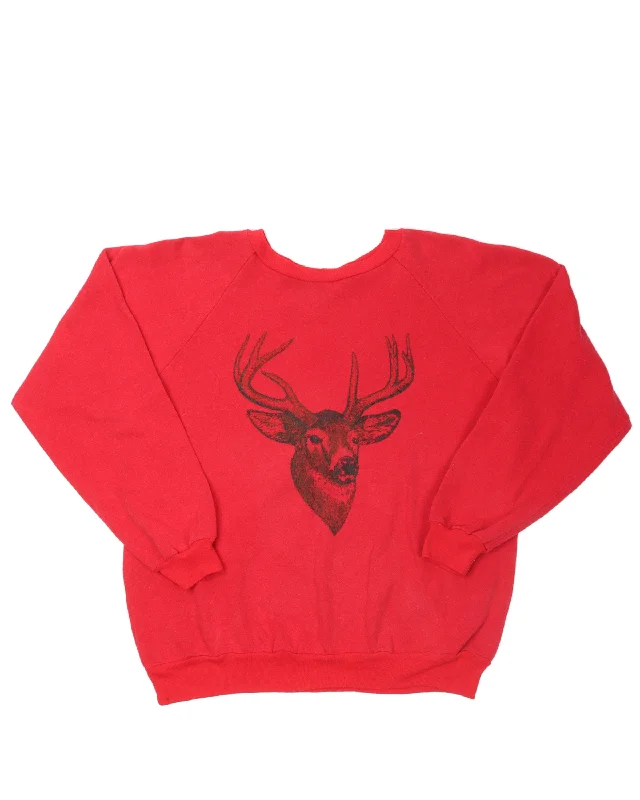 Deer Sweatshirt Hoodie with Print Artistic Unique
