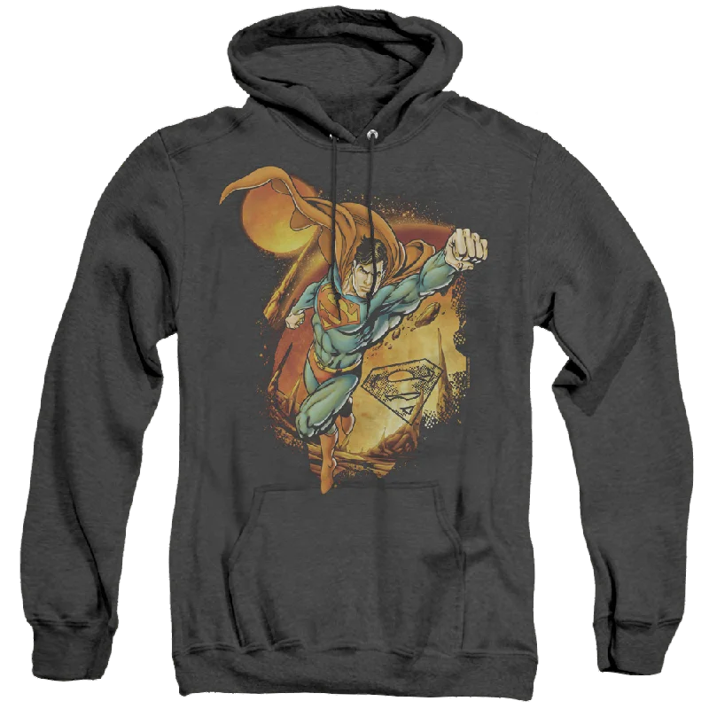Superman Last Sons - Heather Pullover Hoodie Cashmere Luxurious Pullover