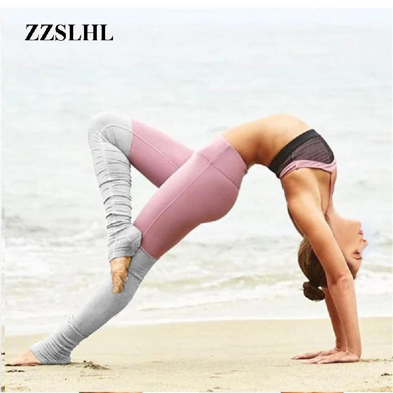 Mixed Style Yoga Leggings Cozy Textured Workout Leggings