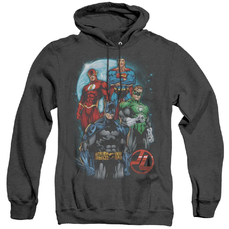 Justice League The Four - Heather Pullover Hoodie Flare Sleeve Stylish