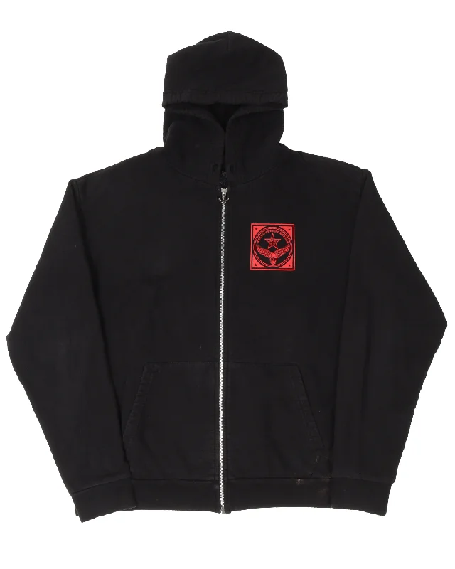 Foti Zip Up Hoodie Zip Hoodie Drawstring Kangaroo Pocket
