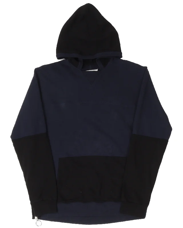 Two Tone Side Zip Up Hoodie Hoodie with Strings Custom Fit Adjustable