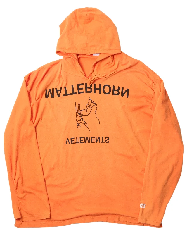 SS18 "Matterhorn" Jersey Hoodie Hoodie with V-Neck Classic Versatile