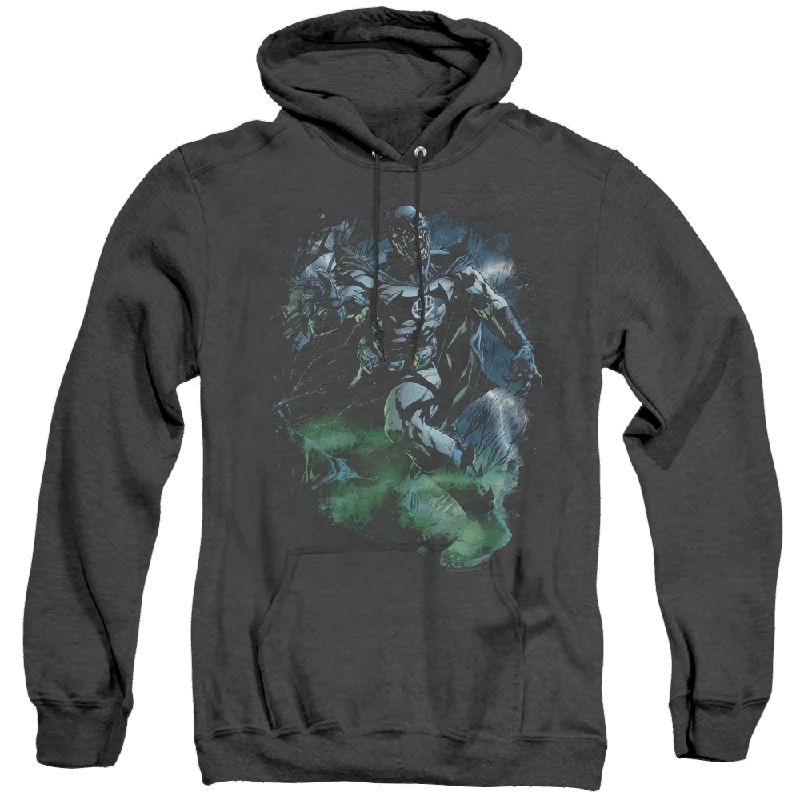 Green Lantern Black Lantern Batman - Heather Pullover Hoodie Chenille Soft Sweater