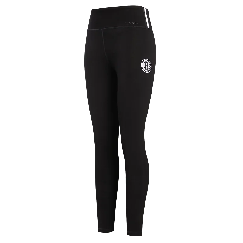 LEGGINGS NBA BROOKLYN NETS RETRO CLASSICS PARA MUJER Casual Black Leggings