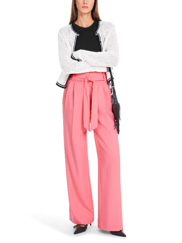 MARC CAIN Pink Trousers Trousers Lace Delicate