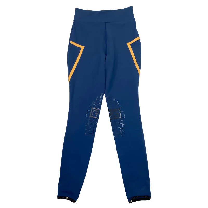 RG Italy 'RG Leggings' Riding Tights in Classic Blue - Women's IT 36 (XS) Comfortable Plus Size Leggings RG Italy 'RG Leggings' Riding Tights in Classic Blue - Women's IT 36 (XS) Comfortable Plus Size Leggings