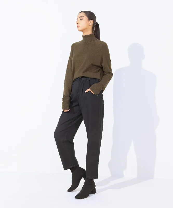Twill Slouchy Trousers Trousers Occasion Special