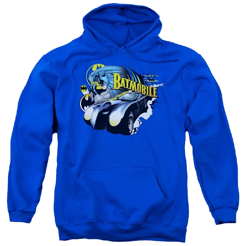 Dc Batman Batmobile - Pullover Hoodie Ribbed Crew Neck