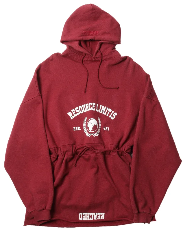 University Edition Hacker Hoodie Hoodie with Ribbed Neckline Snug Warm