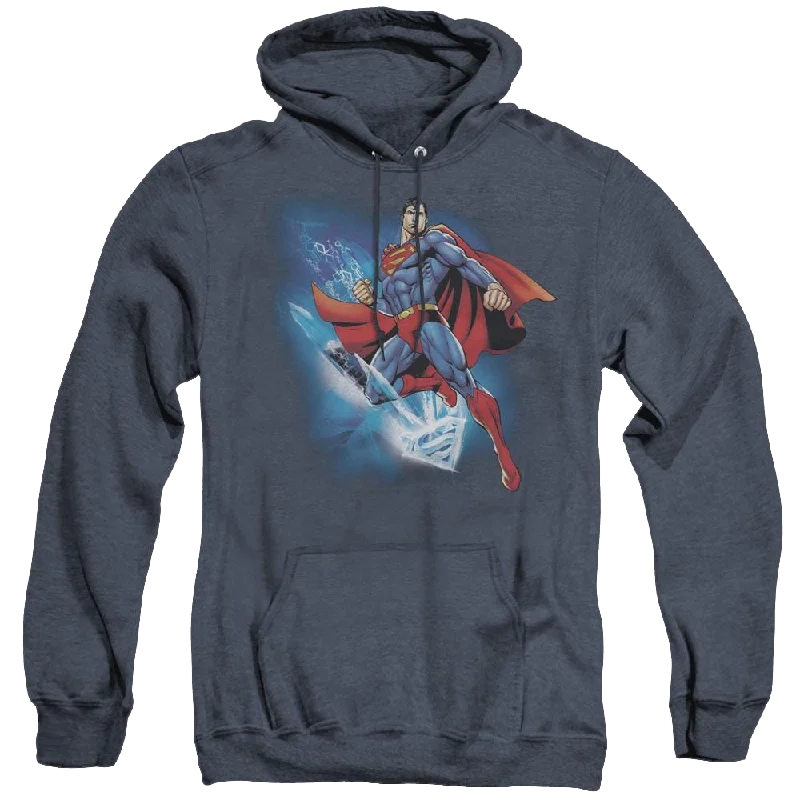 Superman Crystallize - Heather Pullover Hoodie Peter Pan Collar
