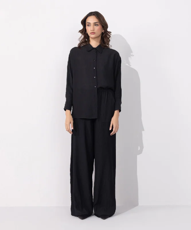 Wide Leg Linen Blend Trousers Chinos Cotton Straight Leg