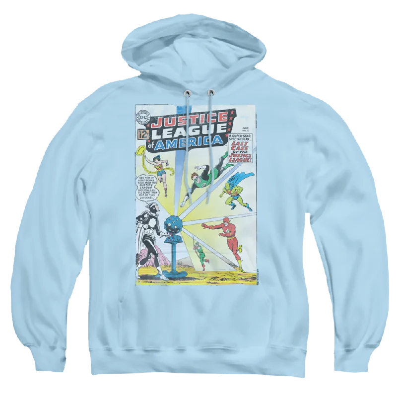 Justice League Vintage Cover 12 - Pullover Hoodie Bateau Neck Pullover