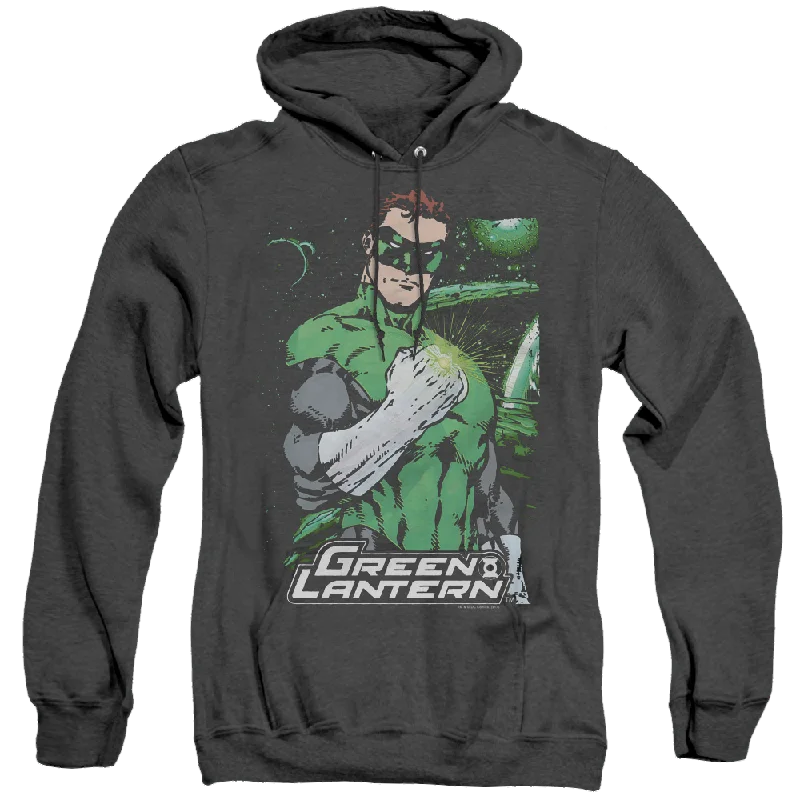 Green Lantern Fist Flare - Heather Pullover Hoodie Fleece Warm Pullover
