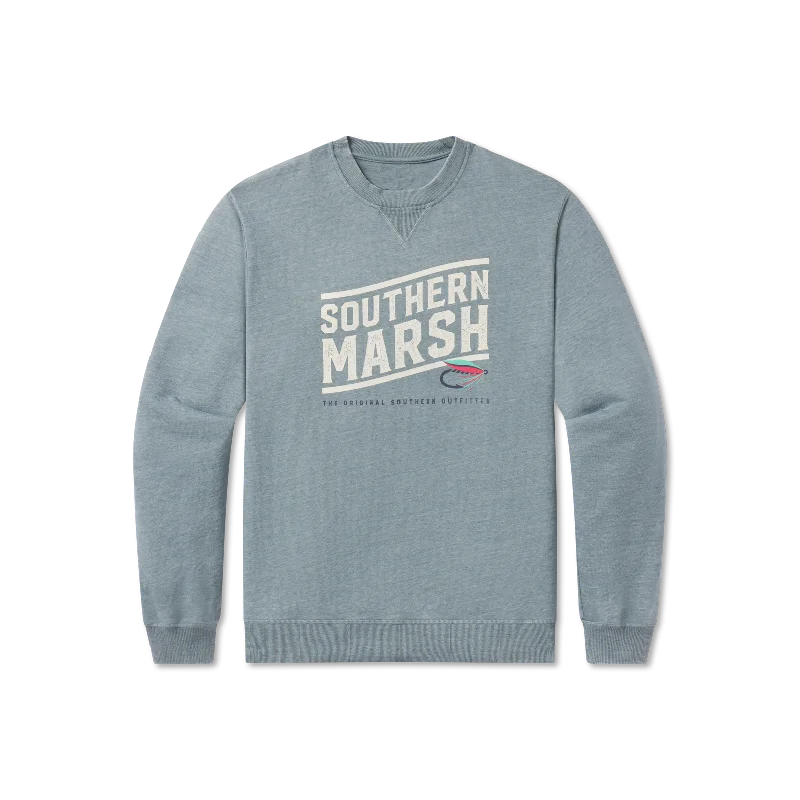 SEAWASH™ Sweatshirt - Fly Line Hoodie with Monochrome Minimalist Simple