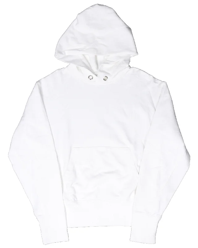 White Hoodie Hoodie with Logo Branding Identity